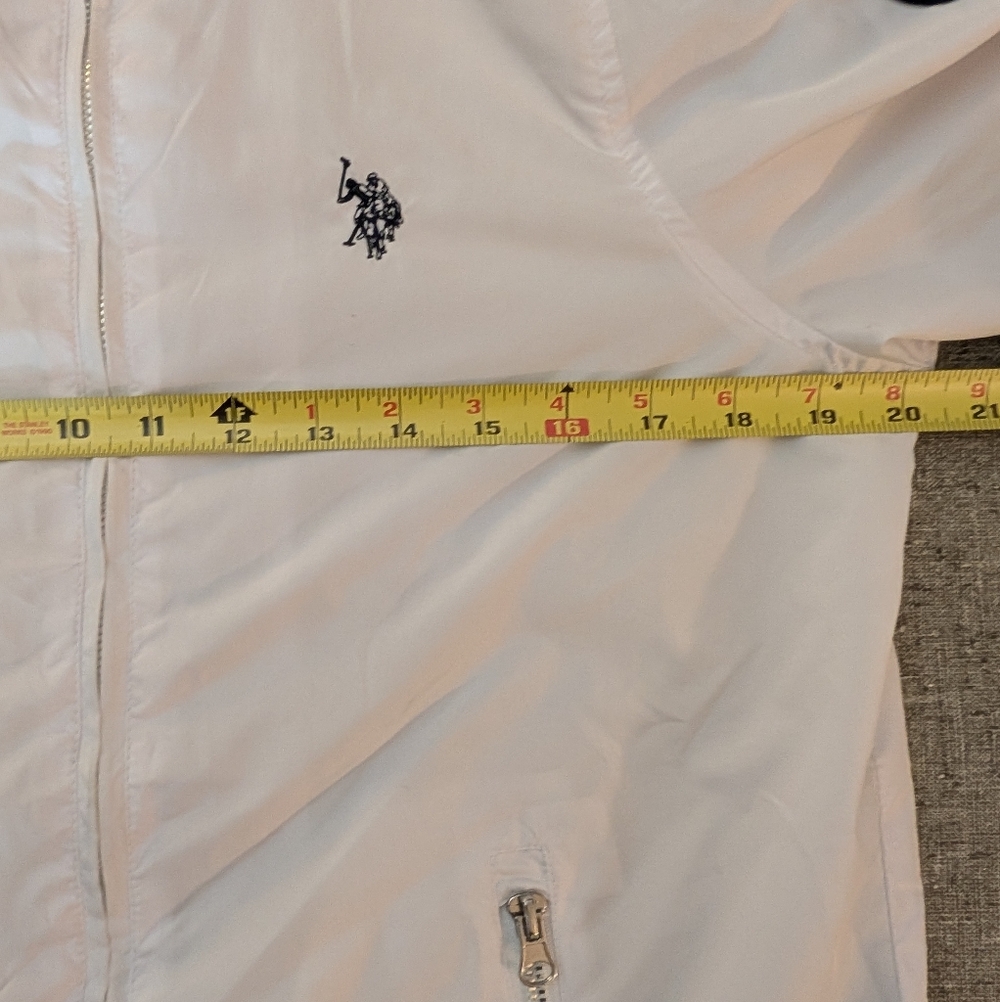 US Polo Assn White Bomber Jacket Size S - Picture 6 of 7